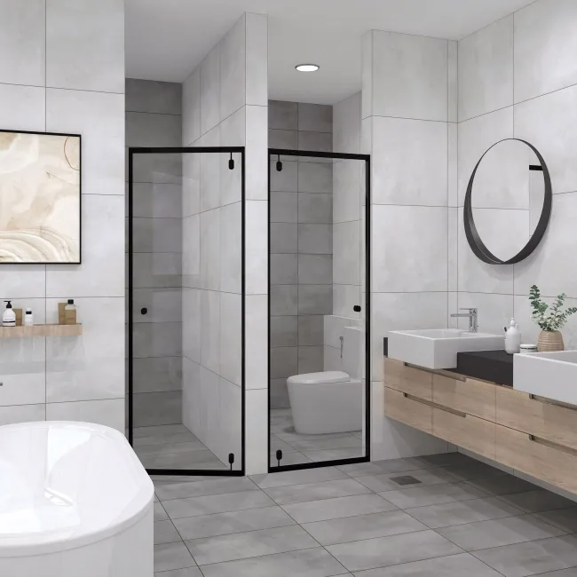 Naturals Light Grey Concrete Look Matt Porcelain Tile 600x600mm