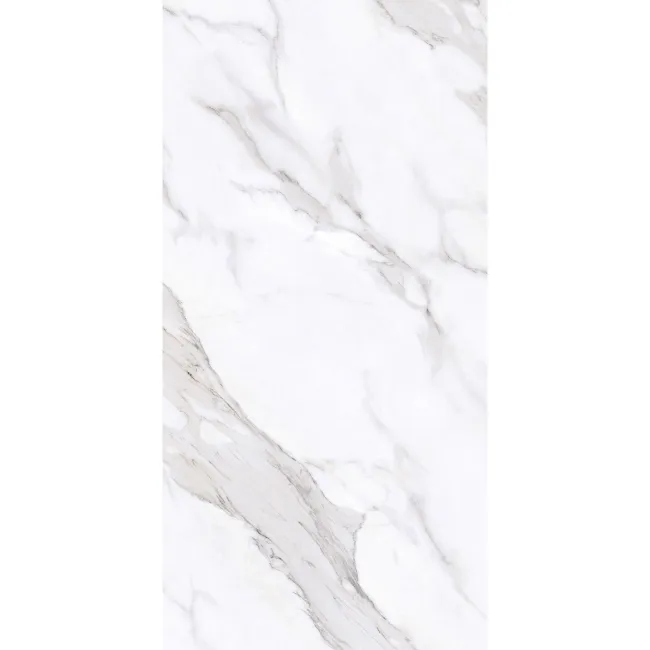 Vintage White Marble Look Matt Ceramic Tile 298x600mm