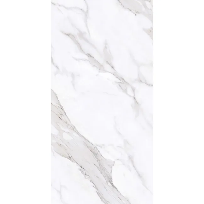 Vintage White Marble Look Gloss Ceramic Tile 300x600mm