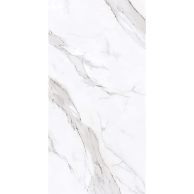 Vintage White Marble Look Matt Ceramic Tile 298x600mm