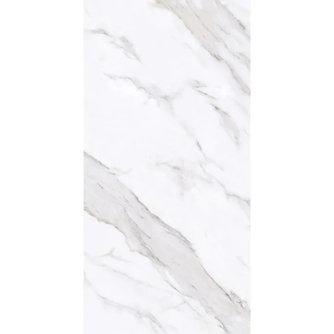Vintage White Marble Look Matt Ceramic Tile 298x600mm