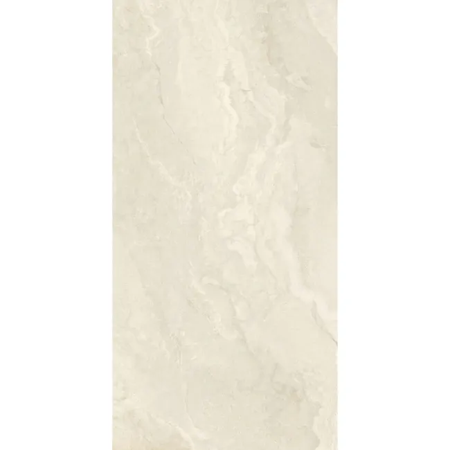 Sena White Cross Travertine Look Matt Porcelain Tile 600x1200mm