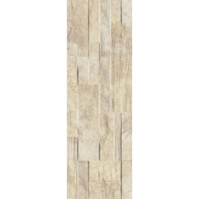 Danube Beige Stone Look Matt Porcelain Wall Cladding Tile 170x520mm