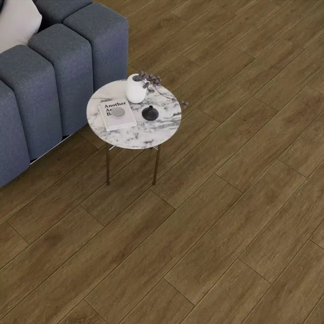 Trunk Dark Oak Wood Look Slip Resistant Porcelain Tile 200x1200mm