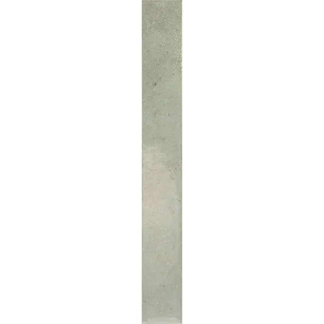 Verticale Green Stone Brick Look Gloss Porcelain Tile 50x400mm