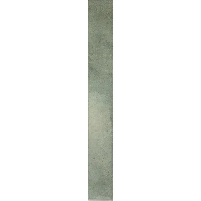 Verticale Moss Green Stone Brick Look Gloss Porcelain Tile 50x400mm