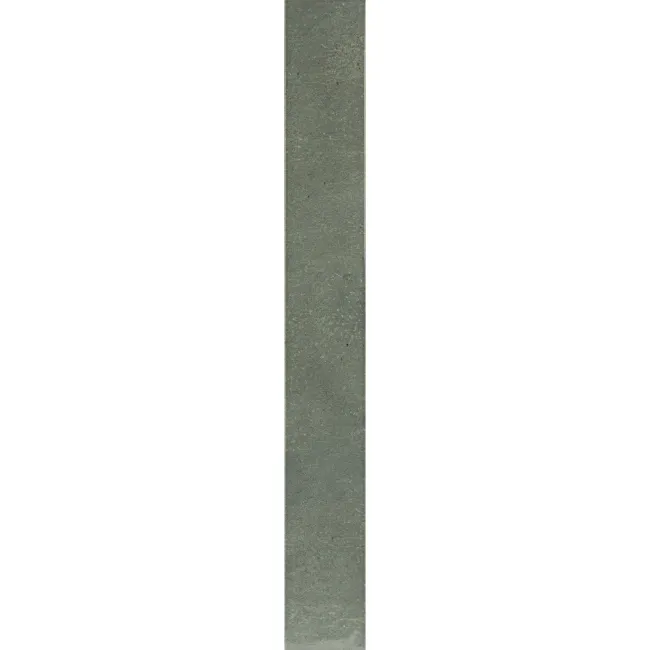 Verticale Moss Green Stone Brick Look Gloss Porcelain Tile 50x400mm
