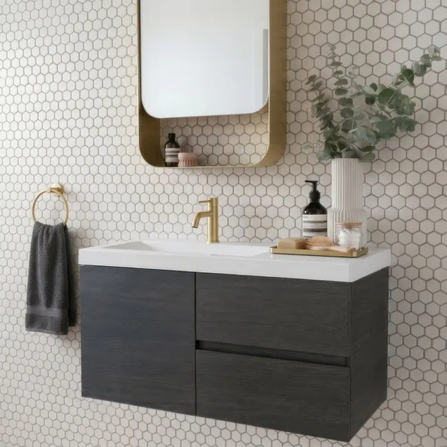 White Matt Porcelain Hexagon Mosaic 260x300mm